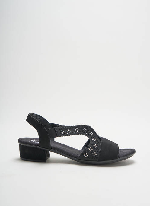 Sandales/Nu pieds noir RIEKER pour femme