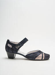 Sandales/nu pieds type de semelle amortissante talon de 4 à 6cm bleu ARTIKA SOFT femme