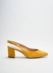 Sandales/Nu pieds jaune FUGITIVE BY FRANCESCO ROSSI pour femme seconde vue