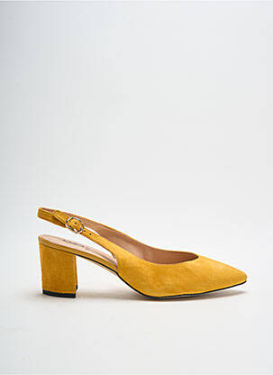 Sandales/Nu pieds jaune FUGITIVE BY FRANCESCO ROSSI pour femme