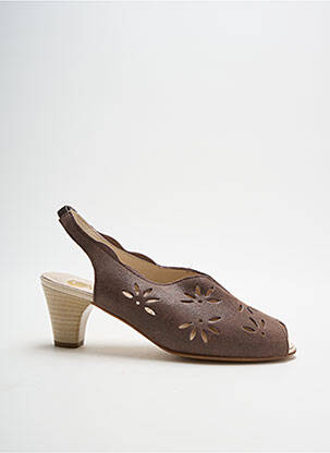 Sandales/nu pieds talon aiguille talon de 4 à 6cm marron OMBELLE femme