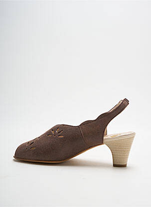 Sandales/nu pieds talon aiguille talon de 4 à 6cm marron OMBELLE femme