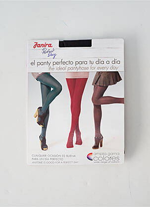 Collants tissage transparent gris JANIRA femme