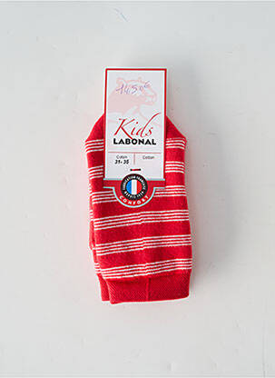 Chaussettes rouge LABONAL pour enfant