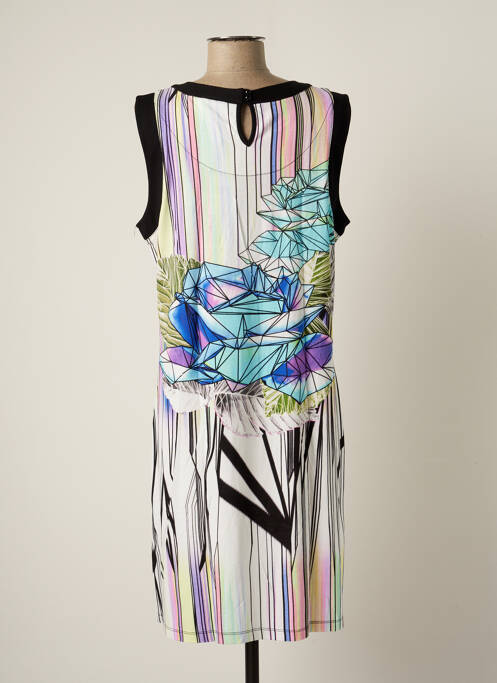 Robe mi-longue blanc PASTUNETTE pour femme