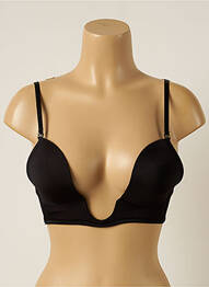Soutien-gorge sans armature haut soutien-gorge moulé noir GILSA femme