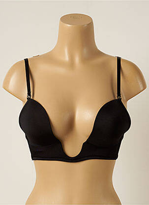 Soutien-gorge sans armature haut soutien-gorge moulé noir GILSA femme