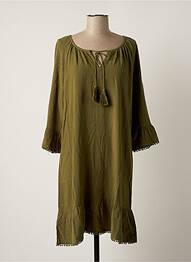 Robe de plage fermeture liens à nouer vert TAUBERT femme