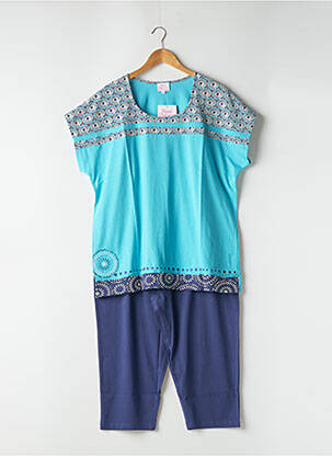 Pyjashort bleu ROSE POMME pour femme