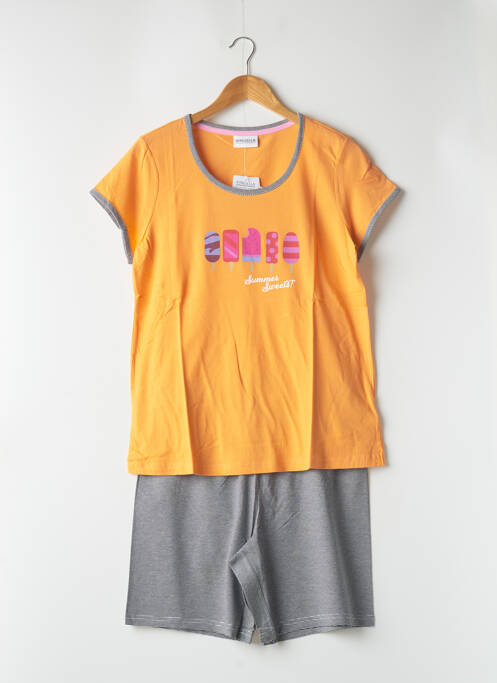 Pyjashort orange RINGELLA pour femme
