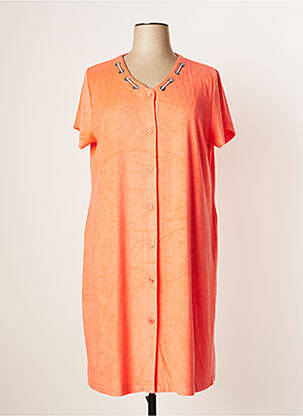Robe de chambre orange EGATEX pour femme