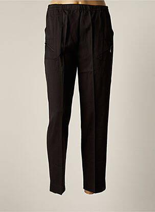 Pantalon droit taille élastique taille normale noir ROSE POMME femme