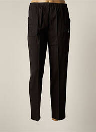 Pantalon droit taille élastique taille normale noir ROSE POMME femme