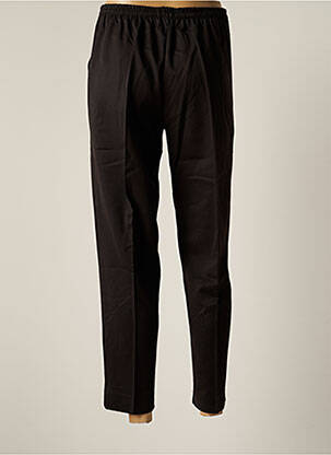 Pantalon droit taille élastique taille normale noir ROSE POMME femme
