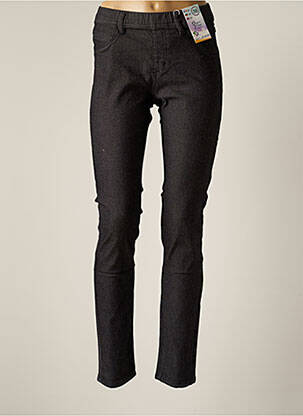 Jeans coupe slim noir QUATRE VINGT JOURS pour femme