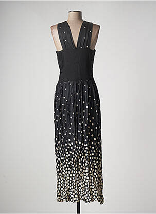 Robe longue sans manche sans manche noir PAUL BRIAL femme