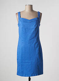 Robe mi-longue sans manche sans manche bleu PAUL BRIAL femme