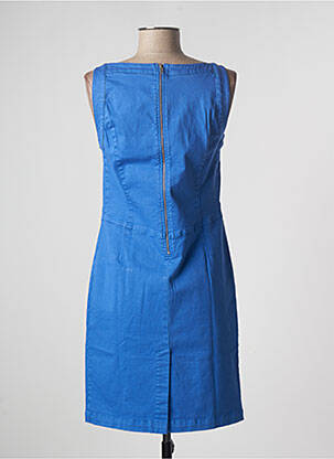 Robe mi-longue sans manche sans manche bleu PAUL BRIAL femme