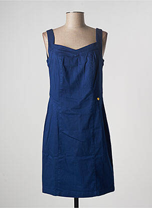 Robe mi-longue sans manche sans manche bleu PAUL BRIAL femme