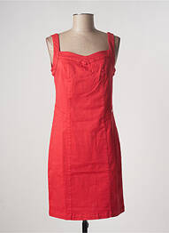 Robe mi-longue sans manche sans manche rouge PAUL BRIAL femme