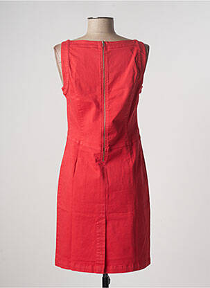 Robe mi-longue sans manche sans manche rouge PAUL BRIAL femme