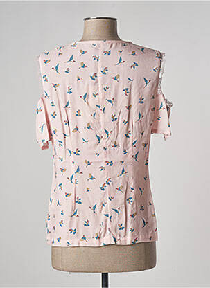 Chemisier coupe cintrée manches courtes rose PAUL BRIAL femme