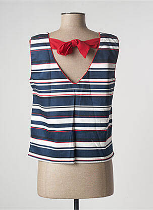 Top sans manche sans manche bleu PAUL BRIAL femme