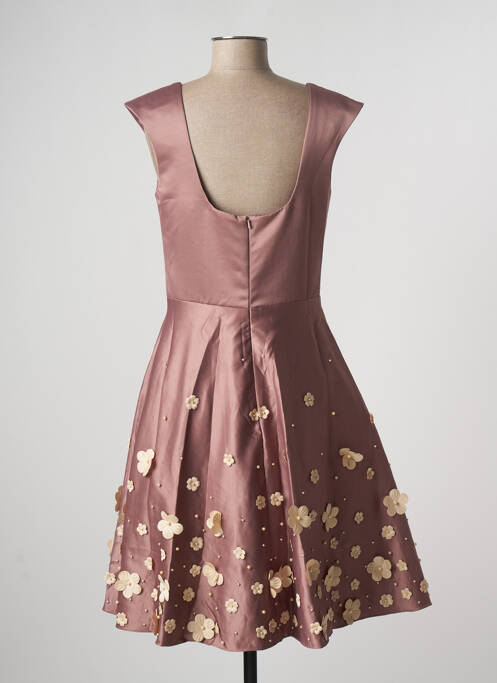 Robe mi-longue marron PAUL BRIAL pour femme