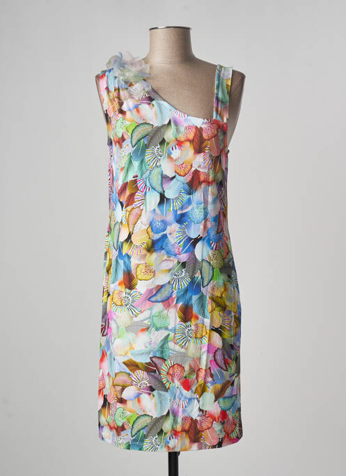 Robe mi-longue bleu PAUL BRIAL pour femme