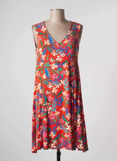 Robe mi-longue orange PAUL BRIAL pour femme