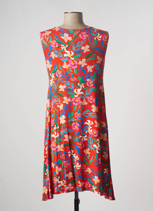 Robe mi-longue orange PAUL BRIAL pour femme