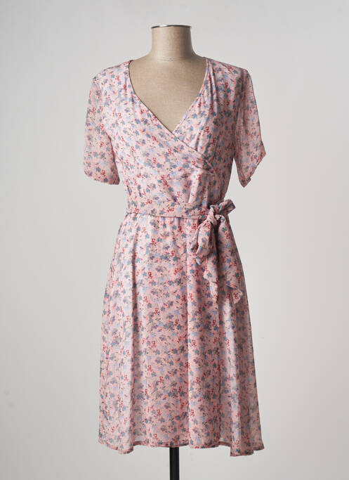 Robe mi-longue rose PAUL BRIAL pour femme