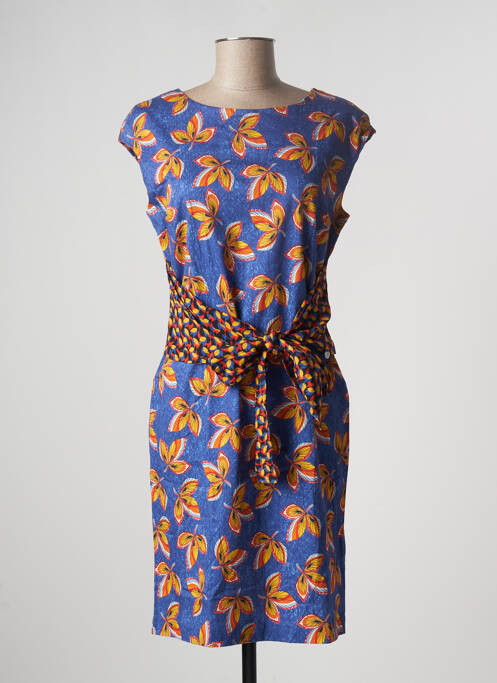 Robe mi-longue bleu PAUL BRIAL pour femme