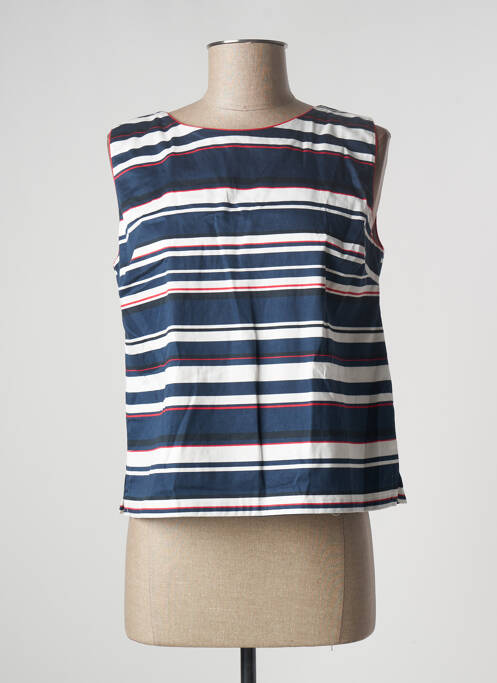 Top bleu PAUL BRIAL pour femme