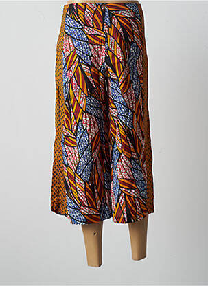Pantacourt tissage popeline taille normale marron PAUL BRIAL femme