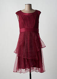 Robe mi-longue sans manche sans manche rouge PAUL BRIAL femme