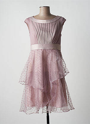 Robe mi-longue sans manche sans manche rose PAUL BRIAL femme