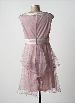 Robe mi-longue sans manche sans manche rose PAUL BRIAL femme