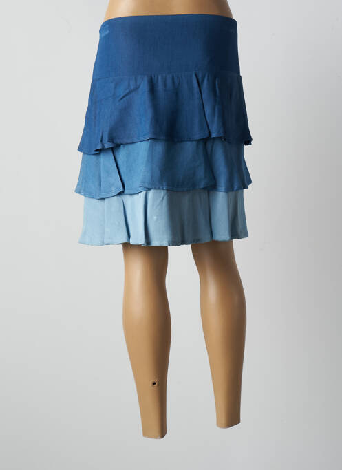 Jupe courte bleu PAUL BRIAL femme