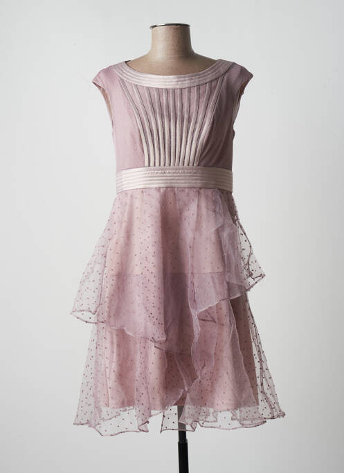 Robe mi-longue rose PAUL BRIAL pour femme