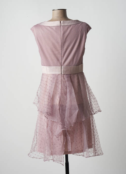 Robe mi-longue rose PAUL BRIAL pour femme