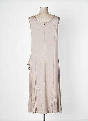 Robe longue sans manche sans manche marron MALOKA femme