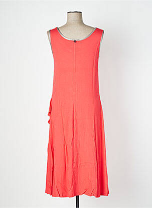 Robe longue sans manche sans manche orange MALOKA femme