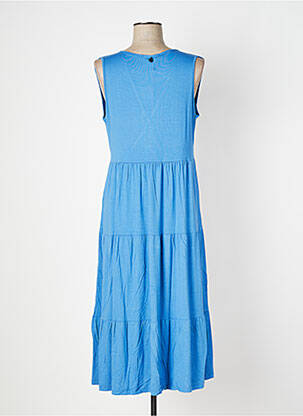 Robe longue sans manche sans manche bleu MALOKA femme