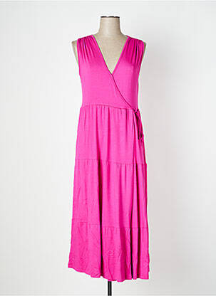 Robe longue sans manche sans manche rose MALOKA femme