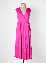 Robe longue sans manche sans manche rose MALOKA femme
