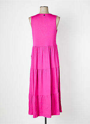 Robe longue sans manche sans manche rose MALOKA femme