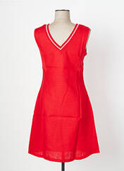 Robe mi-longue rouge MALOKA pour femme seconde vue