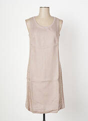 Robe mi-longue marron MALOKA pour femme seconde vue