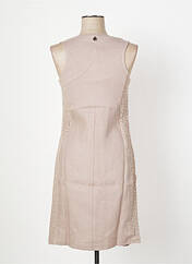 Robe mi-longue marron MALOKA pour femme seconde vue